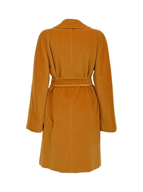 Cappotto a vestaglia Scire in beaver di lana Ocra MAX MARA STUDIO | 2526016112600031